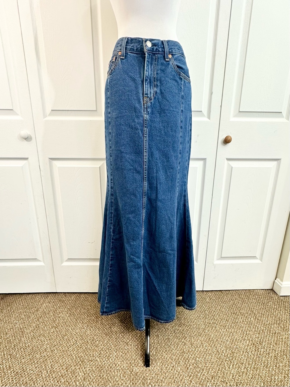 Levi's Premium Denim Mermaid Maxi Skirt Size 26